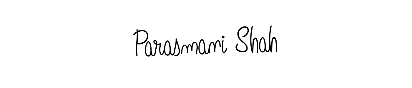 Create a beautiful signature design for name Parasmani Shah. With this signature (Angelique-Rose-font-FFP) fonts, you can make a handwritten signature for free. Parasmani Shah signature style 5 images and pictures png