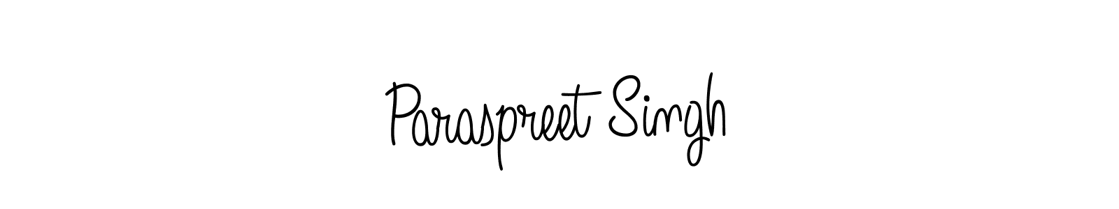 How to make Paraspreet Singh signature? Angelique-Rose-font-FFP is a professional autograph style. Create handwritten signature for Paraspreet Singh name. Paraspreet Singh signature style 5 images and pictures png