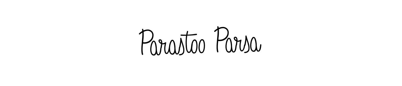 Make a short Parastoo Parsa signature style. Manage your documents anywhere anytime using Angelique-Rose-font-FFP. Create and add eSignatures, submit forms, share and send files easily. Parastoo Parsa signature style 5 images and pictures png