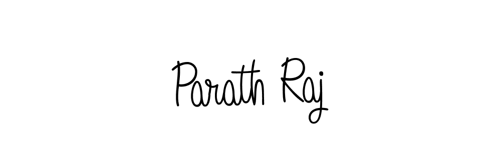 Use a signature maker to create a handwritten signature online. With this signature software, you can design (Angelique-Rose-font-FFP) your own signature for name Parath Raj. Parath Raj signature style 5 images and pictures png