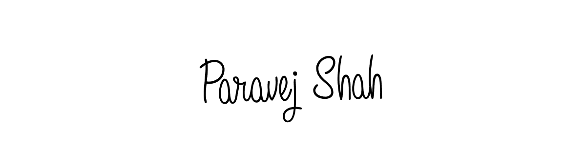 Design your own signature with our free online signature maker. With this signature software, you can create a handwritten (Angelique-Rose-font-FFP) signature for name Paravej Shah. Paravej Shah signature style 5 images and pictures png