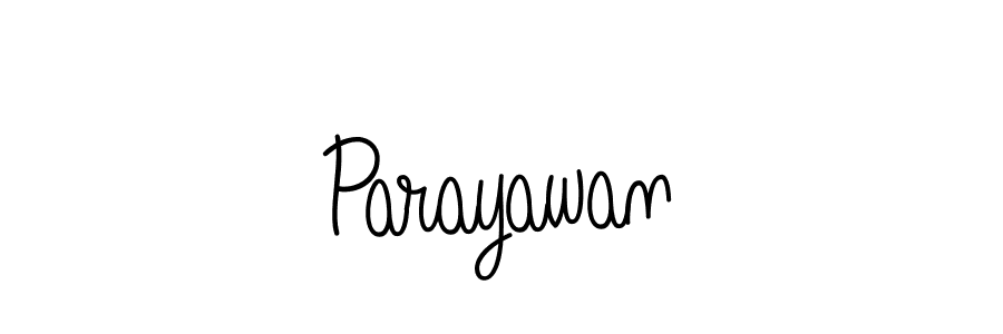The best way (Angelique-Rose-font-FFP) to make a short signature is to pick only two or three words in your name. The name Parayawan include a total of six letters. For converting this name. Parayawan signature style 5 images and pictures png