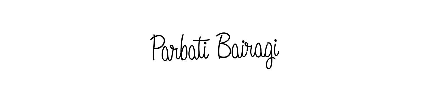 Create a beautiful signature design for name Parbati Bairagi. With this signature (Angelique-Rose-font-FFP) fonts, you can make a handwritten signature for free. Parbati Bairagi signature style 5 images and pictures png