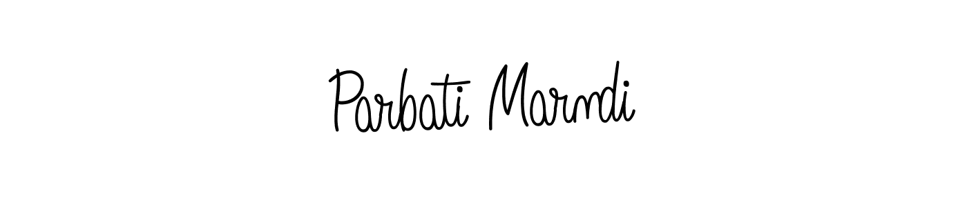 You should practise on your own different ways (Angelique-Rose-font-FFP) to write your name (Parbati Marndi) in signature. don't let someone else do it for you. Parbati Marndi signature style 5 images and pictures png