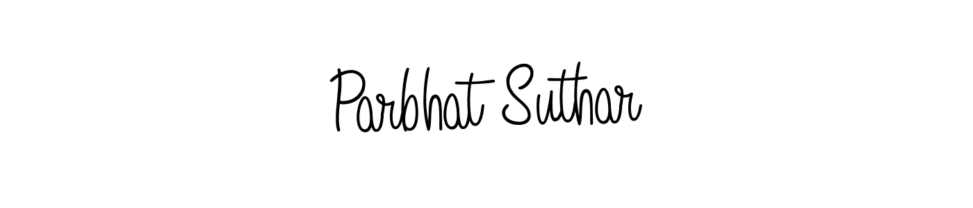 Create a beautiful signature design for name Parbhat Suthar. With this signature (Angelique-Rose-font-FFP) fonts, you can make a handwritten signature for free. Parbhat Suthar signature style 5 images and pictures png