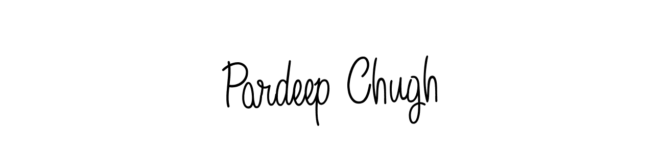 Also we have Pardeep Chugh name is the best signature style. Create professional handwritten signature collection using Angelique-Rose-font-FFP autograph style. Pardeep Chugh signature style 5 images and pictures png