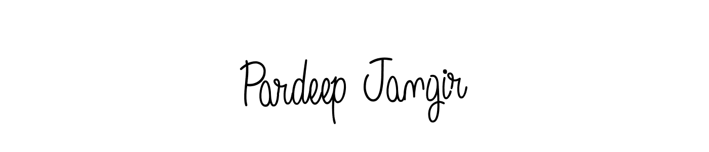 Also we have Pardeep Jangir name is the best signature style. Create professional handwritten signature collection using Angelique-Rose-font-FFP autograph style. Pardeep Jangir signature style 5 images and pictures png