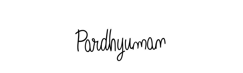 Create a beautiful signature design for name Pardhyuman. With this signature (Angelique-Rose-font-FFP) fonts, you can make a handwritten signature for free. Pardhyuman signature style 5 images and pictures png