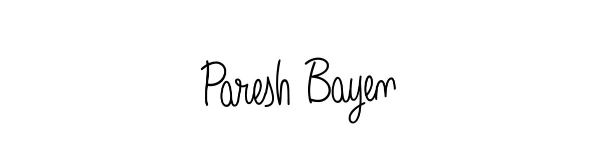 Similarly Angelique-Rose-font-FFP is the best handwritten signature design. Signature creator online .You can use it as an online autograph creator for name Paresh Bayen. Paresh Bayen signature style 5 images and pictures png