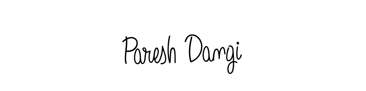 Check out images of Autograph of Paresh Dangi name. Actor Paresh Dangi Signature Style. Angelique-Rose-font-FFP is a professional sign style online. Paresh Dangi signature style 5 images and pictures png