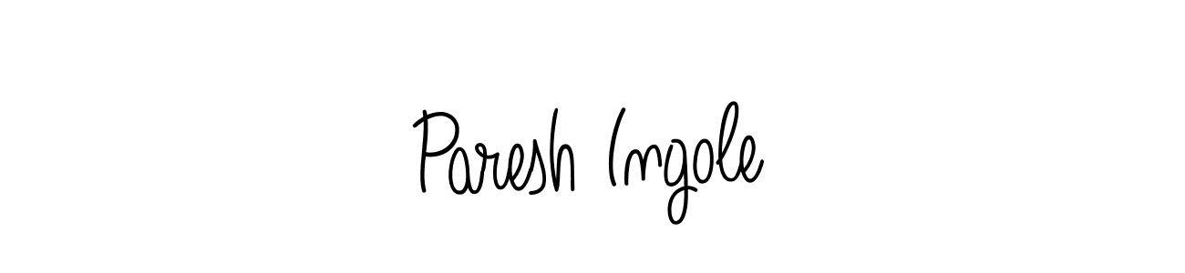 Angelique-Rose-font-FFP is a professional signature style that is perfect for those who want to add a touch of class to their signature. It is also a great choice for those who want to make their signature more unique. Get Paresh Ingole name to fancy signature for free. Paresh Ingole signature style 5 images and pictures png