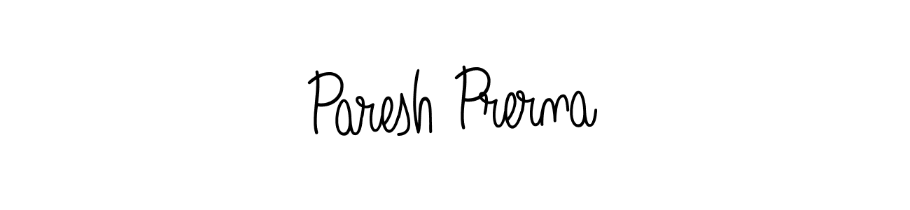Also we have Paresh Prerna name is the best signature style. Create professional handwritten signature collection using Angelique-Rose-font-FFP autograph style. Paresh Prerna signature style 5 images and pictures png