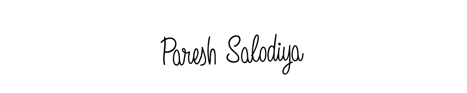 Paresh Salodiya stylish signature style. Best Handwritten Sign (Angelique-Rose-font-FFP) for my name. Handwritten Signature Collection Ideas for my name Paresh Salodiya. Paresh Salodiya signature style 5 images and pictures png