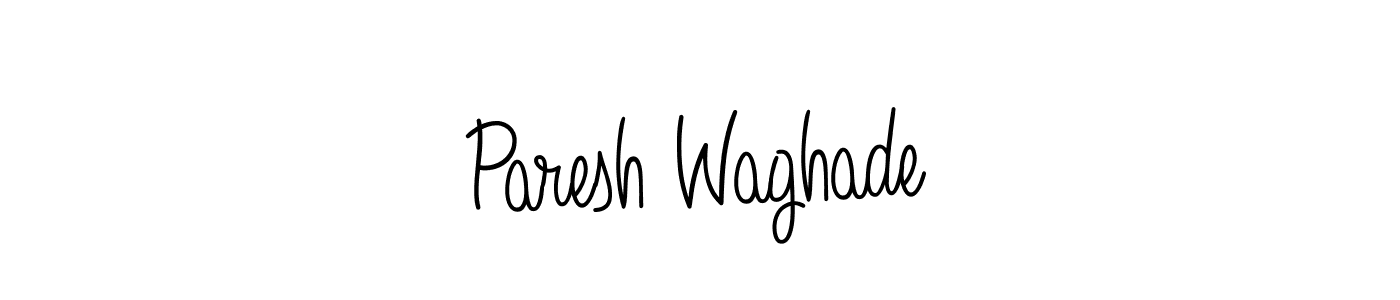 Paresh Waghade stylish signature style. Best Handwritten Sign (Angelique-Rose-font-FFP) for my name. Handwritten Signature Collection Ideas for my name Paresh Waghade. Paresh Waghade signature style 5 images and pictures png