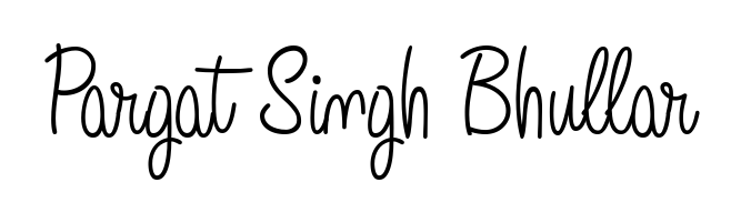 Practice writing Pargat Singh Bhullar with the flow of Angelique-Rose-font-FFP lettering. A fantastic source of inspiration for developing your personal signature style. Pargat Singh Bhullar signature style 5 images and pictures png