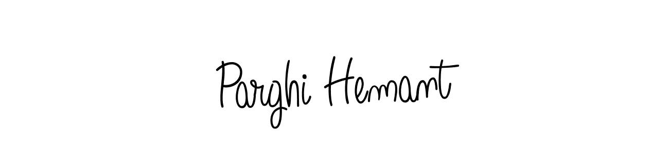 Create a beautiful signature design for name Parghi Hemant. With this signature (Angelique-Rose-font-FFP) fonts, you can make a handwritten signature for free. Parghi Hemant signature style 5 images and pictures png