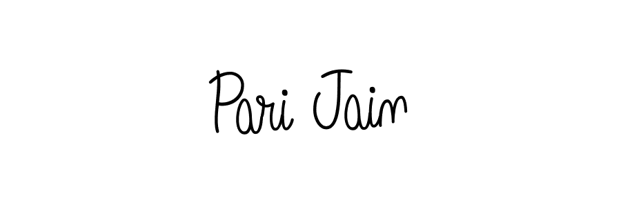 Create a beautiful signature design for name Pari Jain. With this signature (Angelique-Rose-font-FFP) fonts, you can make a handwritten signature for free. Pari Jain signature style 5 images and pictures png