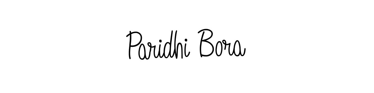 Use a signature maker to create a handwritten signature online. With this signature software, you can design (Angelique-Rose-font-FFP) your own signature for name Paridhi Bora. Paridhi Bora signature style 5 images and pictures png