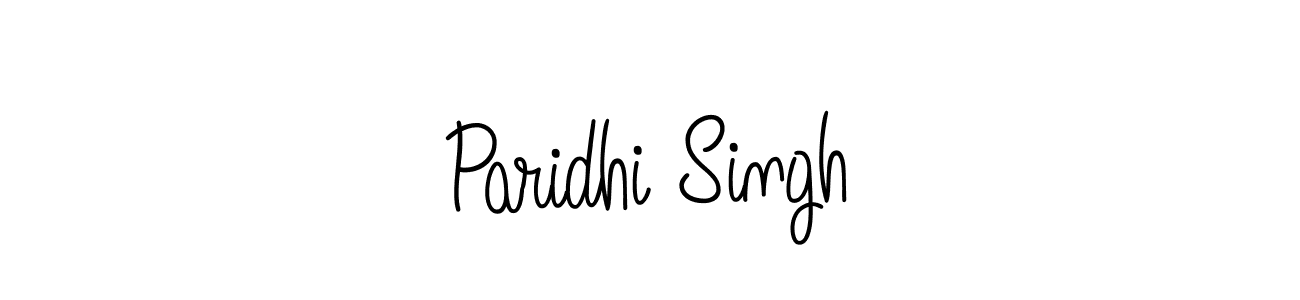 Make a beautiful signature design for name Paridhi Singh. With this signature (Angelique-Rose-font-FFP) style, you can create a handwritten signature for free. Paridhi Singh signature style 5 images and pictures png