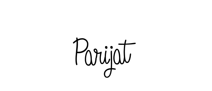 How to make Parijat name signature. Use Angelique-Rose-font-FFP style for creating short signs online. This is the latest handwritten sign. Parijat signature style 5 images and pictures png