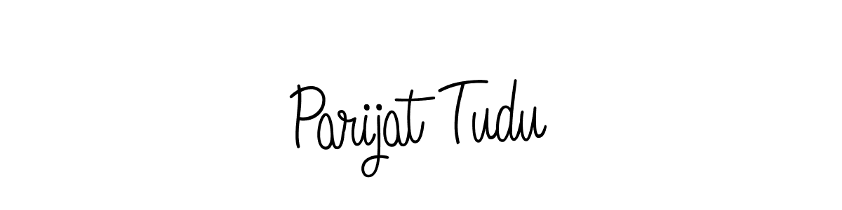 Create a beautiful signature design for name Parijat Tudu. With this signature (Angelique-Rose-font-FFP) fonts, you can make a handwritten signature for free. Parijat Tudu signature style 5 images and pictures png