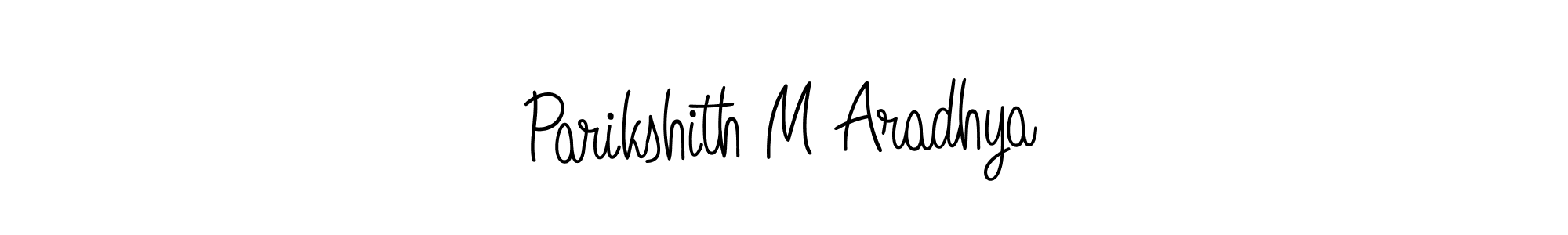 Parikshith M Aradhya stylish signature style. Best Handwritten Sign (Angelique-Rose-font-FFP) for my name. Handwritten Signature Collection Ideas for my name Parikshith M Aradhya. Parikshith M Aradhya signature style 5 images and pictures png