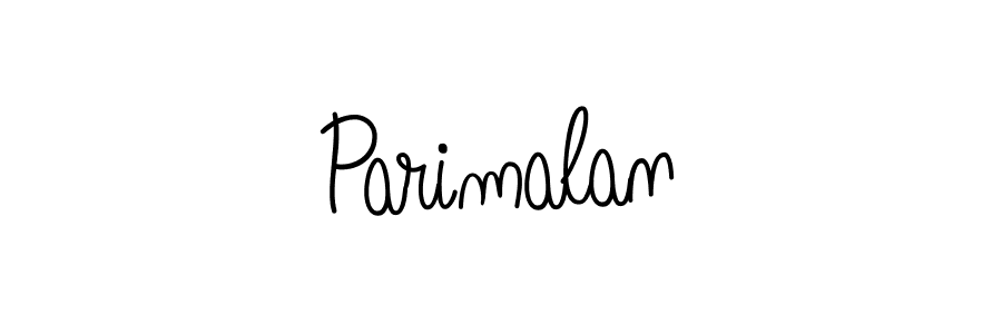 Use a signature maker to create a handwritten signature online. With this signature software, you can design (Angelique-Rose-font-FFP) your own signature for name Parimalan. Parimalan signature style 5 images and pictures png