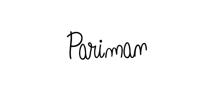 How to make Pariman name signature. Use Angelique-Rose-font-FFP style for creating short signs online. This is the latest handwritten sign. Pariman signature style 5 images and pictures png