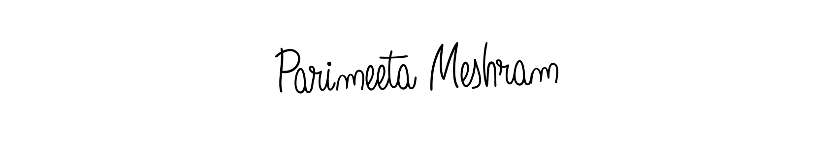Create a beautiful signature design for name Parimeeta Meshram. With this signature (Angelique-Rose-font-FFP) fonts, you can make a handwritten signature for free. Parimeeta Meshram signature style 5 images and pictures png