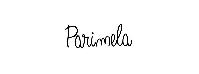 The best way (Angelique-Rose-font-FFP) to make a short signature is to pick only two or three words in your name. The name Parimela include a total of six letters. For converting this name. Parimela signature style 5 images and pictures png