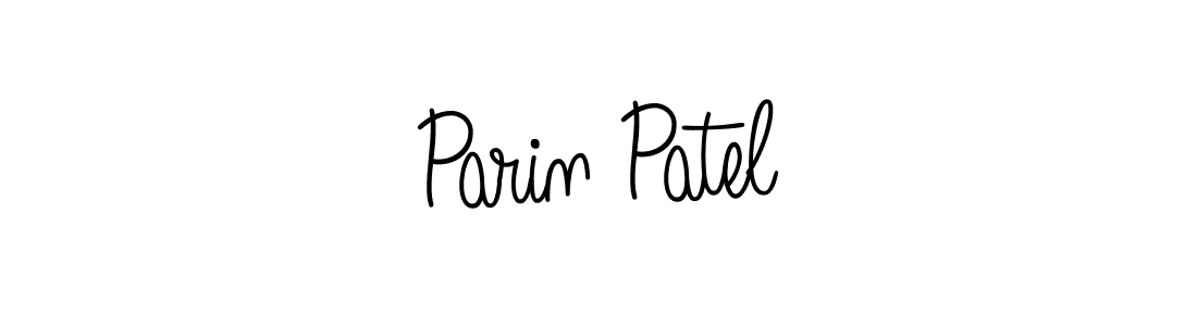 You should practise on your own different ways (Angelique-Rose-font-FFP) to write your name (Parin Patel) in signature. don't let someone else do it for you. Parin Patel signature style 5 images and pictures png