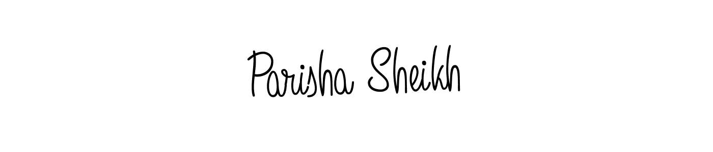 Also we have Parisha Sheikh name is the best signature style. Create professional handwritten signature collection using Angelique-Rose-font-FFP autograph style. Parisha Sheikh signature style 5 images and pictures png