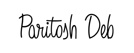 The best way (Angelique-Rose-font-FFP) to make a short signature is to pick only two or three words in your name. For converting this name Paritosh Deb. Paritosh Deb signature style 5 images and pictures png
