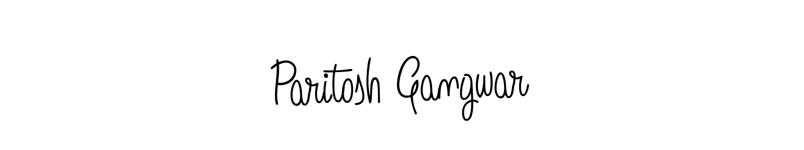 Use a signature maker to create a handwritten signature online. With this signature software, you can design (Angelique-Rose-font-FFP) your own signature for name Paritosh Gangwar. Paritosh Gangwar signature style 5 images and pictures png