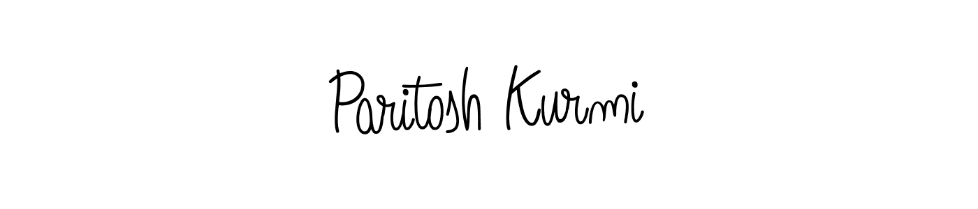 You should practise on your own different ways (Angelique-Rose-font-FFP) to write your name (Paritosh Kurmi) in signature. don't let someone else do it for you. Paritosh Kurmi signature style 5 images and pictures png