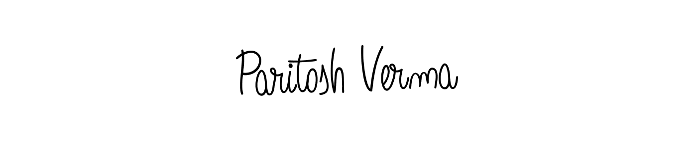 Create a beautiful signature design for name Paritosh Verma. With this signature (Angelique-Rose-font-FFP) fonts, you can make a handwritten signature for free. Paritosh Verma signature style 5 images and pictures png