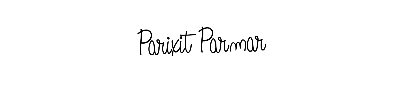 You should practise on your own different ways (Angelique-Rose-font-FFP) to write your name (Parixit Parmar) in signature. don't let someone else do it for you. Parixit Parmar signature style 5 images and pictures png