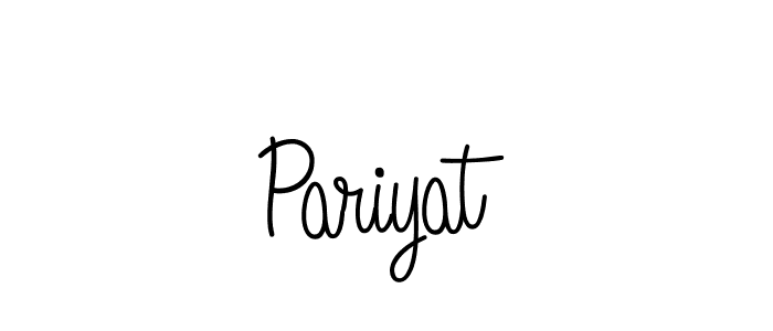 The best way (Angelique-Rose-font-FFP) to make a short signature is to pick only two or three words in your name. The name Pariyat include a total of six letters. For converting this name. Pariyat signature style 5 images and pictures png