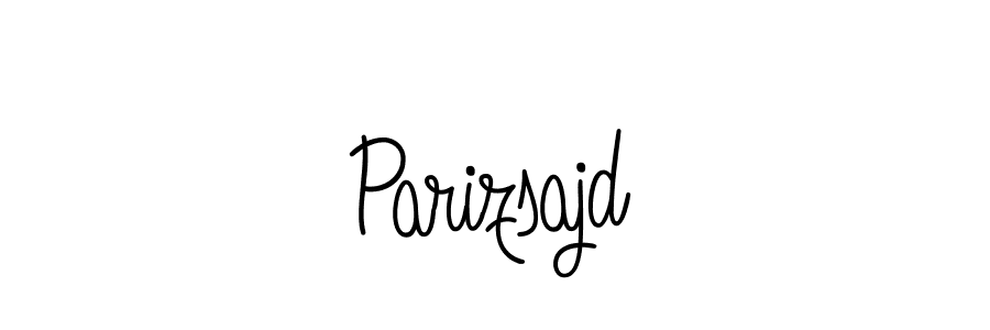 Use a signature maker to create a handwritten signature online. With this signature software, you can design (Angelique-Rose-font-FFP) your own signature for name Parizsajd. Parizsajd signature style 5 images and pictures png