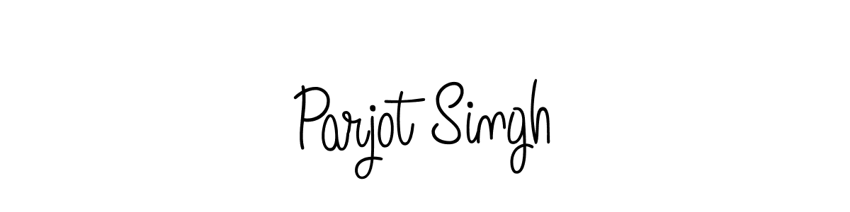 The best way (Angelique-Rose-font-FFP) to make a short signature is to pick only two or three words in your name. The name Parjot Singh include a total of six letters. For converting this name. Parjot Singh signature style 5 images and pictures png