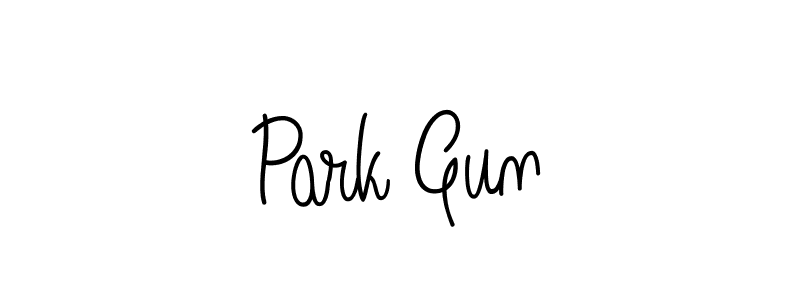 Use a signature maker to create a handwritten signature online. With this signature software, you can design (Angelique-Rose-font-FFP) your own signature for name Park Gun. Park Gun signature style 5 images and pictures png