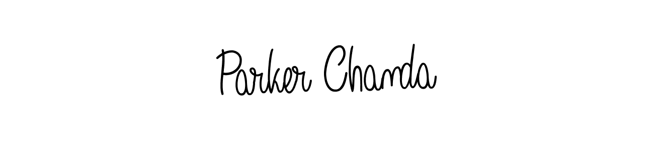 Design your own signature with our free online signature maker. With this signature software, you can create a handwritten (Angelique-Rose-font-FFP) signature for name Parker Chanda. Parker Chanda signature style 5 images and pictures png