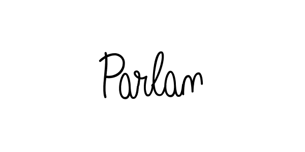 Use a signature maker to create a handwritten signature online. With this signature software, you can design (Angelique-Rose-font-FFP) your own signature for name Parlan. Parlan signature style 5 images and pictures png