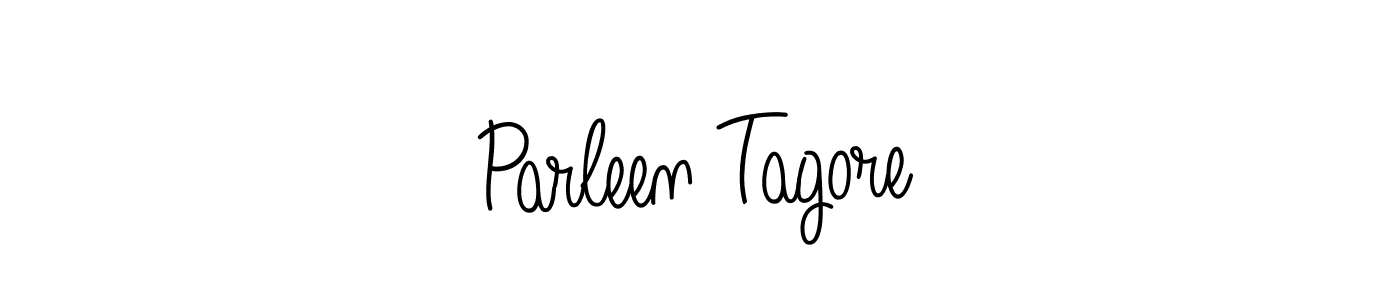 Design your own signature with our free online signature maker. With this signature software, you can create a handwritten (Angelique-Rose-font-FFP) signature for name Parleen Tagore. Parleen Tagore signature style 5 images and pictures png