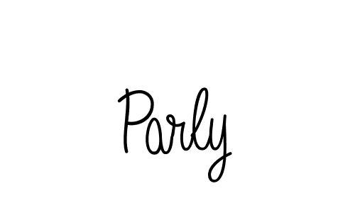 Create a beautiful signature design for name Parly. With this signature (Angelique-Rose-font-FFP) fonts, you can make a handwritten signature for free. Parly signature style 5 images and pictures png