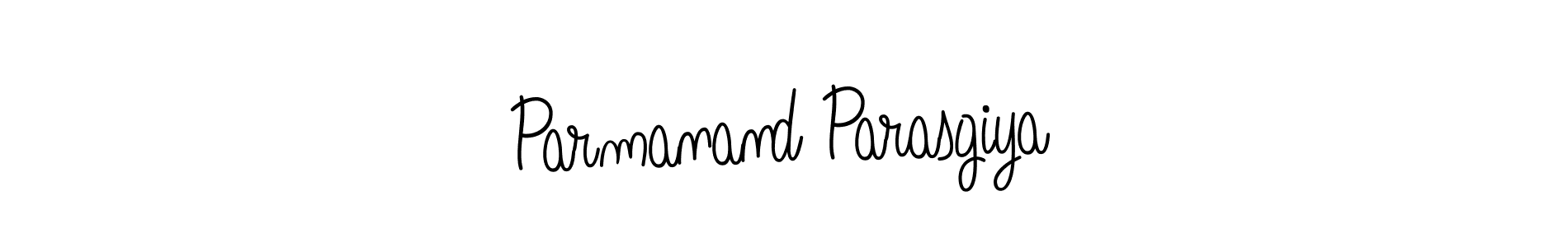 Parmanand Parasgiya stylish signature style. Best Handwritten Sign (Angelique-Rose-font-FFP) for my name. Handwritten Signature Collection Ideas for my name Parmanand Parasgiya. Parmanand Parasgiya signature style 5 images and pictures png