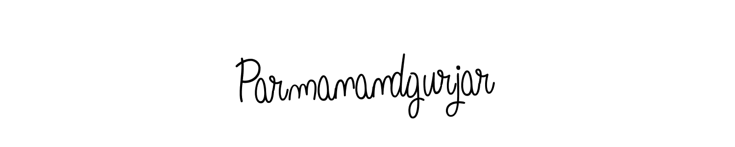 How to make Parmanandgurjar name signature. Use Angelique-Rose-font-FFP style for creating short signs online. This is the latest handwritten sign. Parmanandgurjar signature style 5 images and pictures png