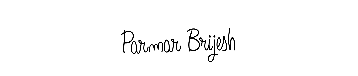 You should practise on your own different ways (Angelique-Rose-font-FFP) to write your name (Parmar Brijesh) in signature. don't let someone else do it for you. Parmar Brijesh signature style 5 images and pictures png