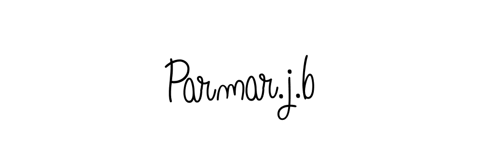 How to make Parmar.j.b name signature. Use Angelique-Rose-font-FFP style for creating short signs online. This is the latest handwritten sign. Parmar.j.b signature style 5 images and pictures png