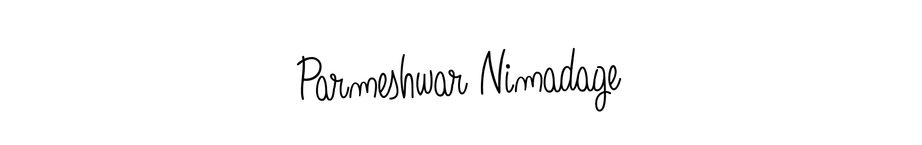 Use a signature maker to create a handwritten signature online. With this signature software, you can design (Angelique-Rose-font-FFP) your own signature for name Parmeshwar Nimadage. Parmeshwar Nimadage signature style 5 images and pictures png